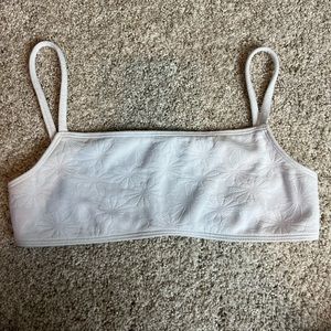 White floral bikini top